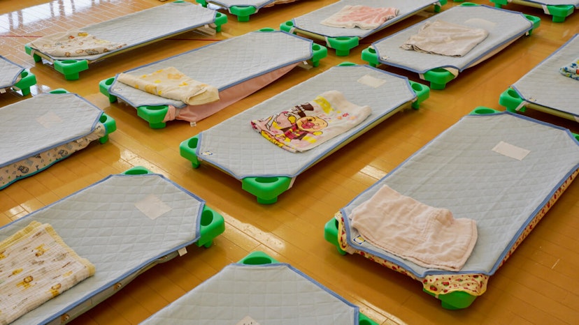 コット使用した午睡